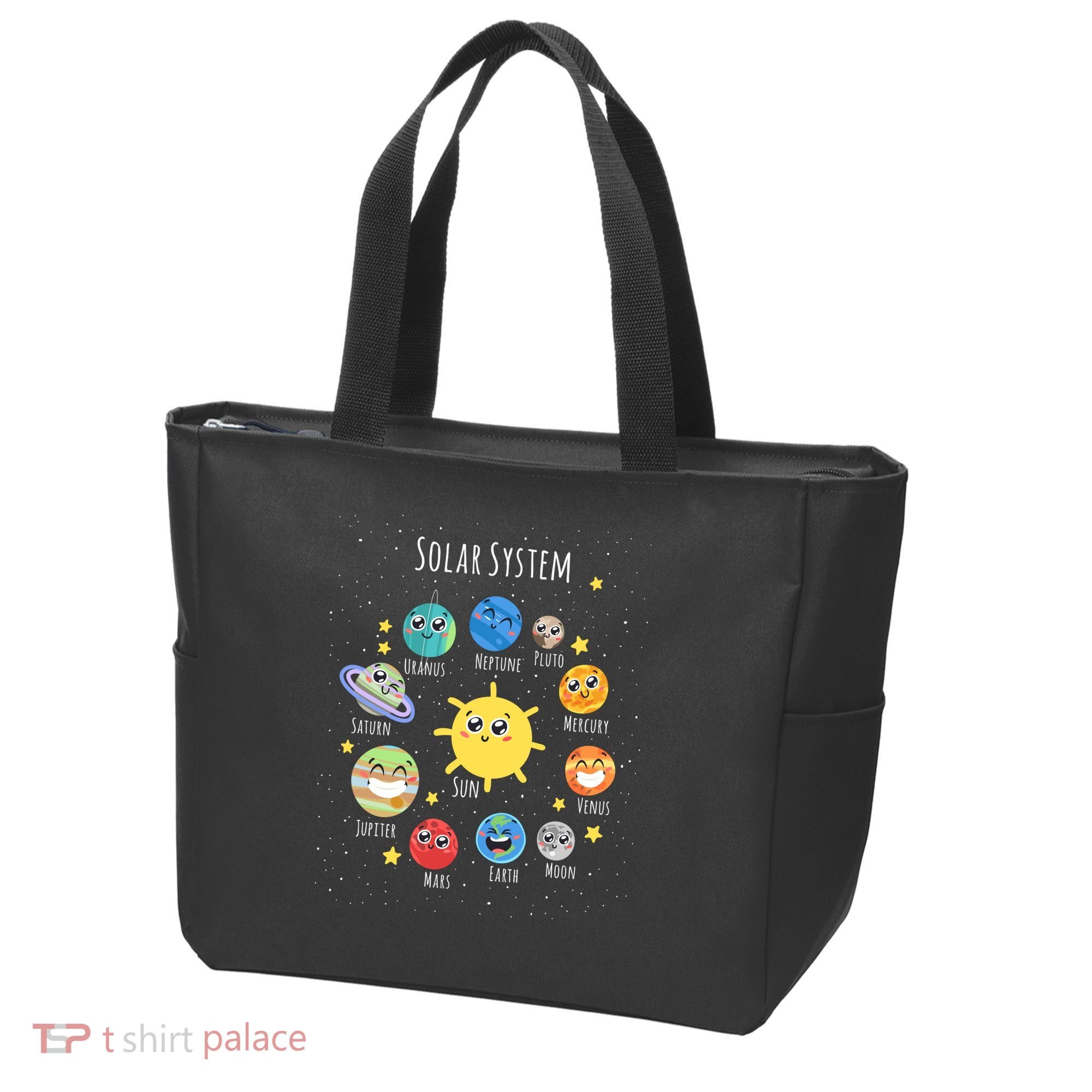 Solar System Children's Illustration Tote Bag