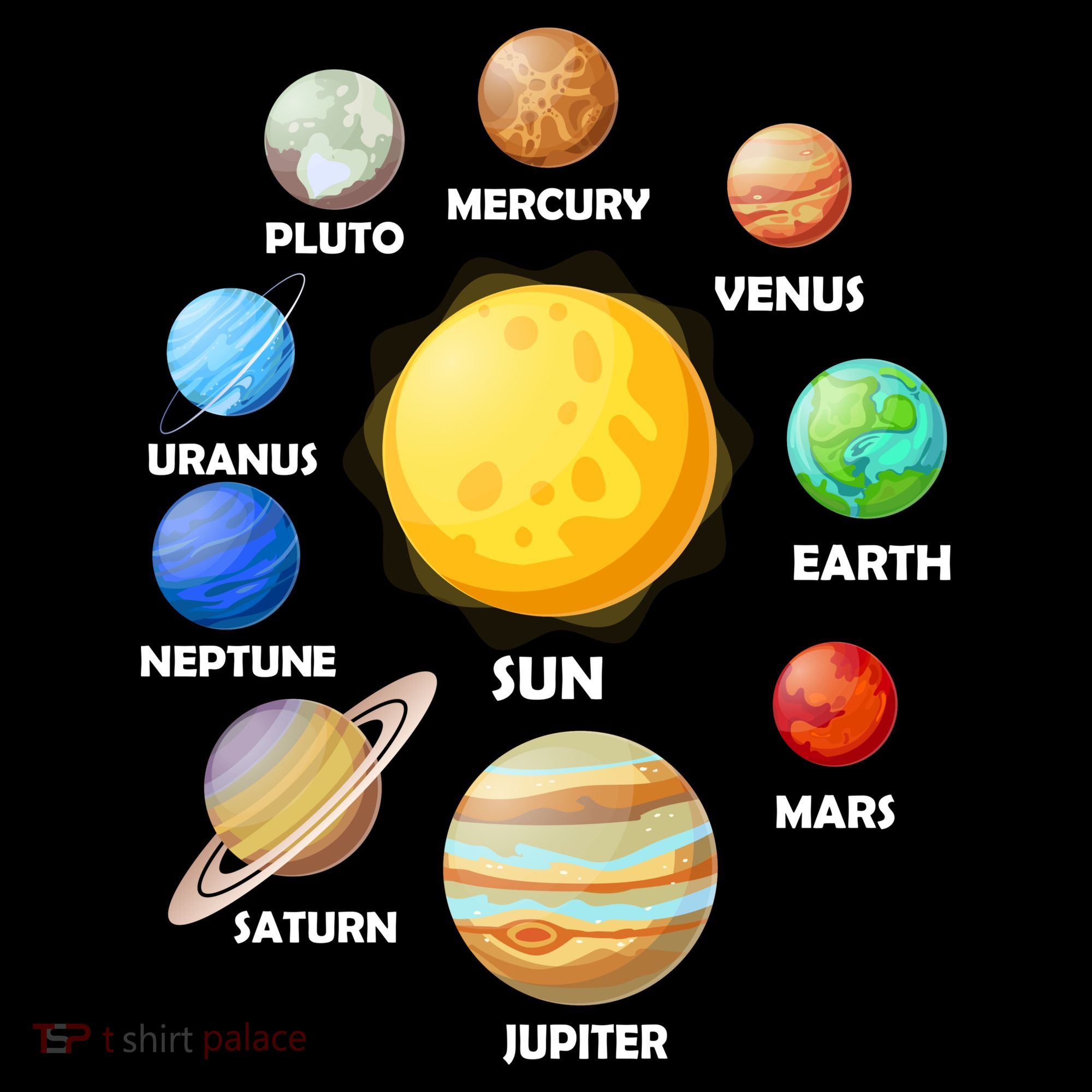 Solar System Planets T-Shirt