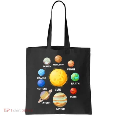 Solar System Planets Tote Bag