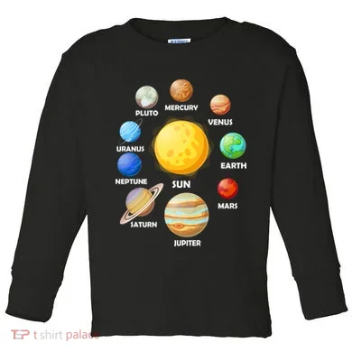 Solar System Planets Toddler Long Sleeve