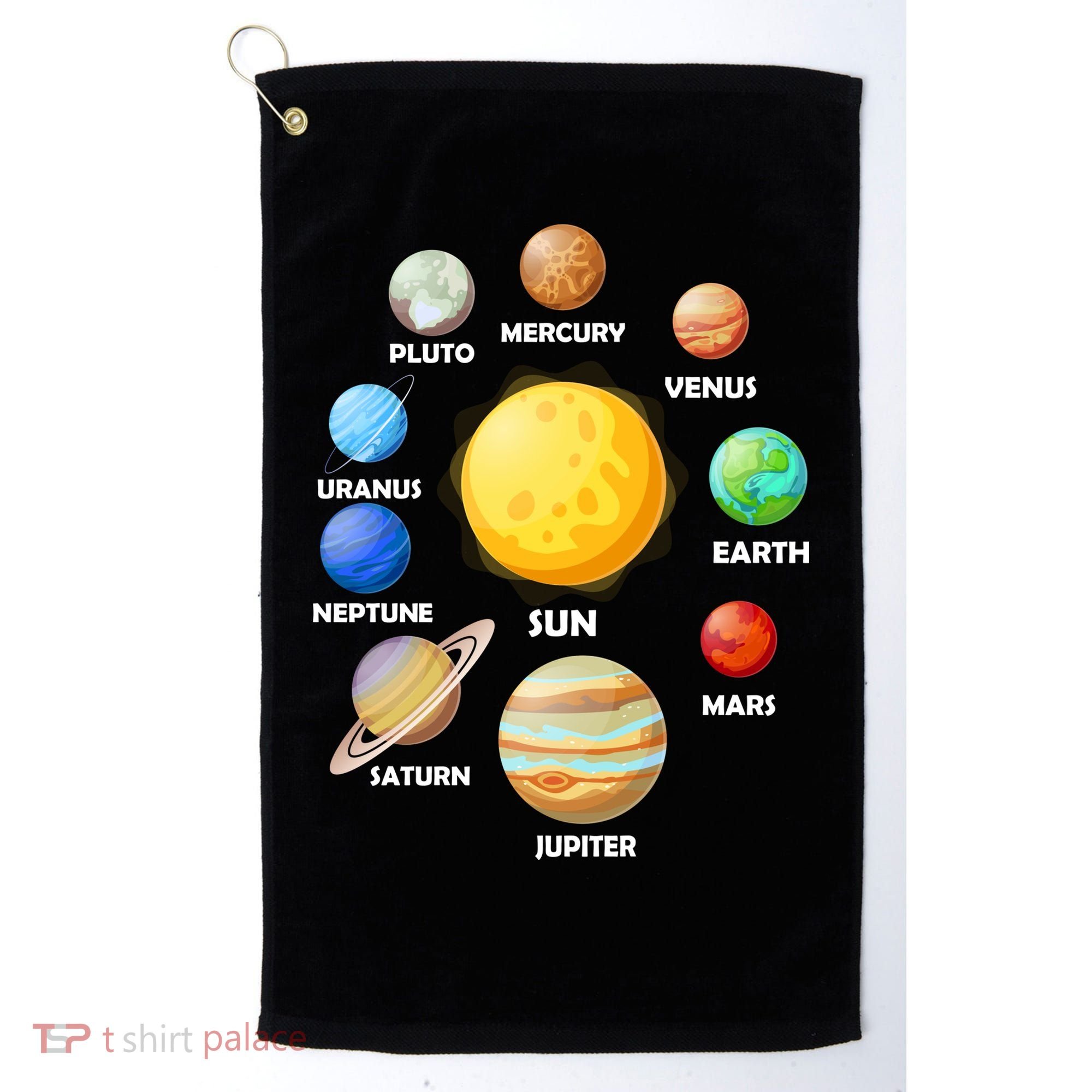 Solar System Planets Golf Towel