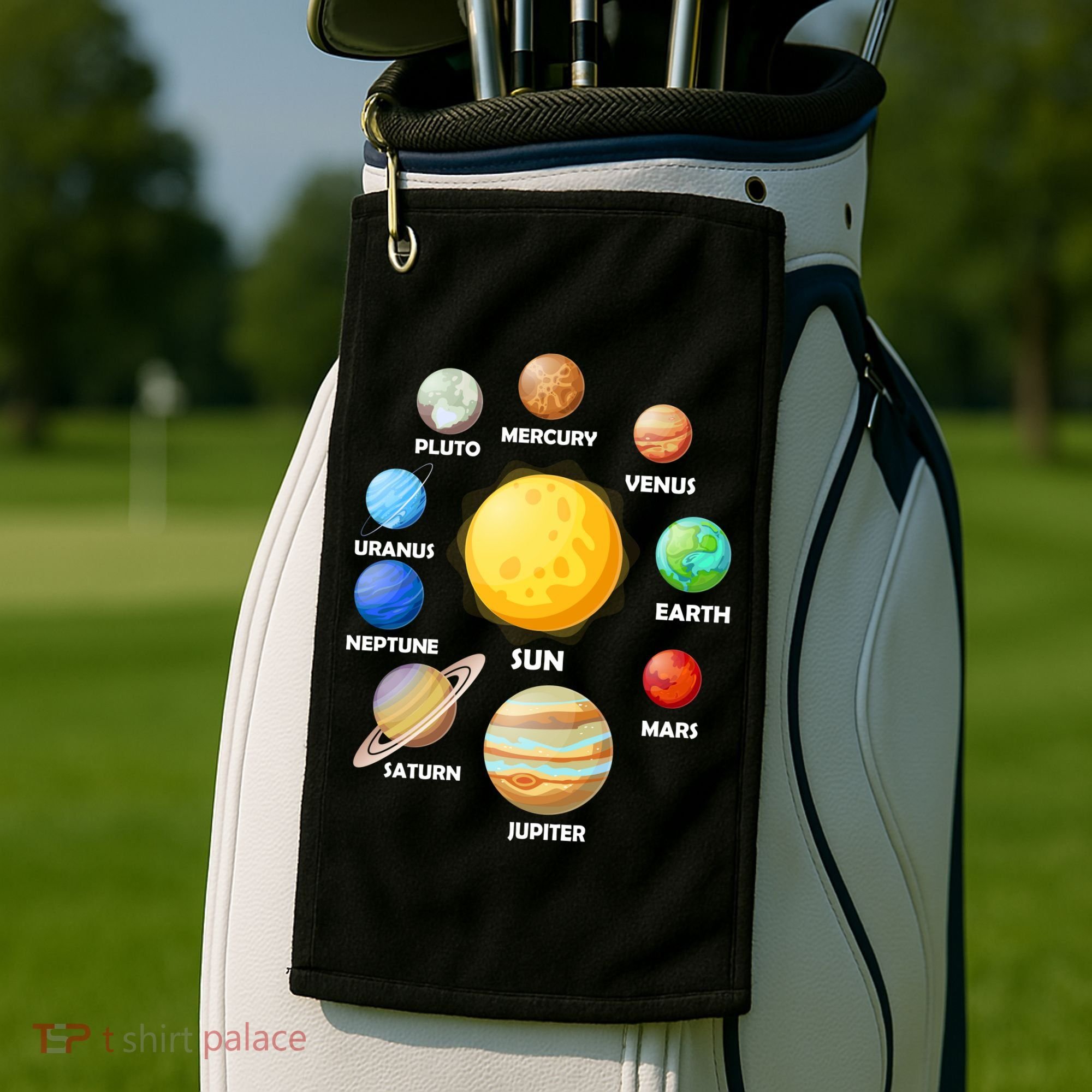 Solar System Planets Golf Towel