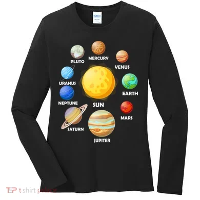 Solar System Planets Women's Long Sleeve Shirt