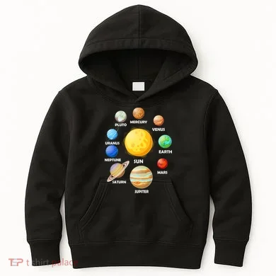Solar System Planets Kids Hoodie
