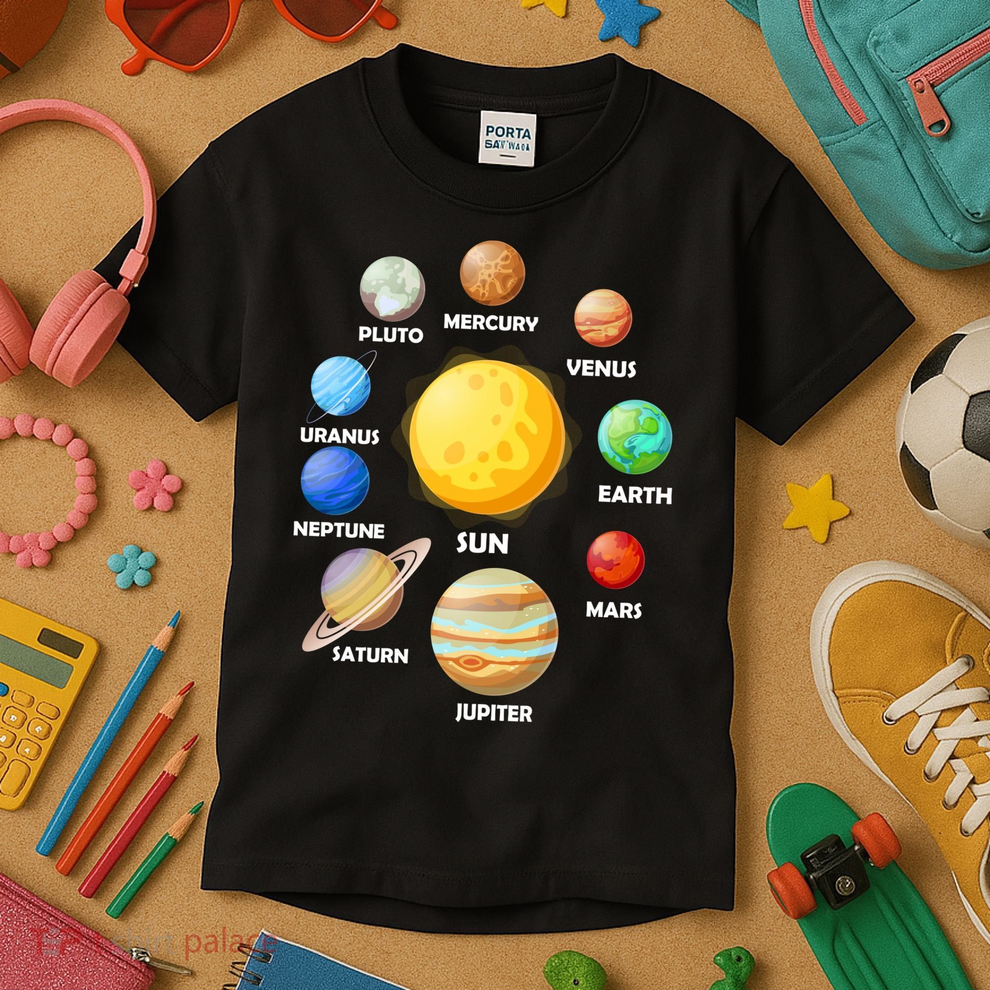 Solar System Planets Kids T-Shirt