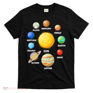 Solar System Planets Sun Mars T-Shirt