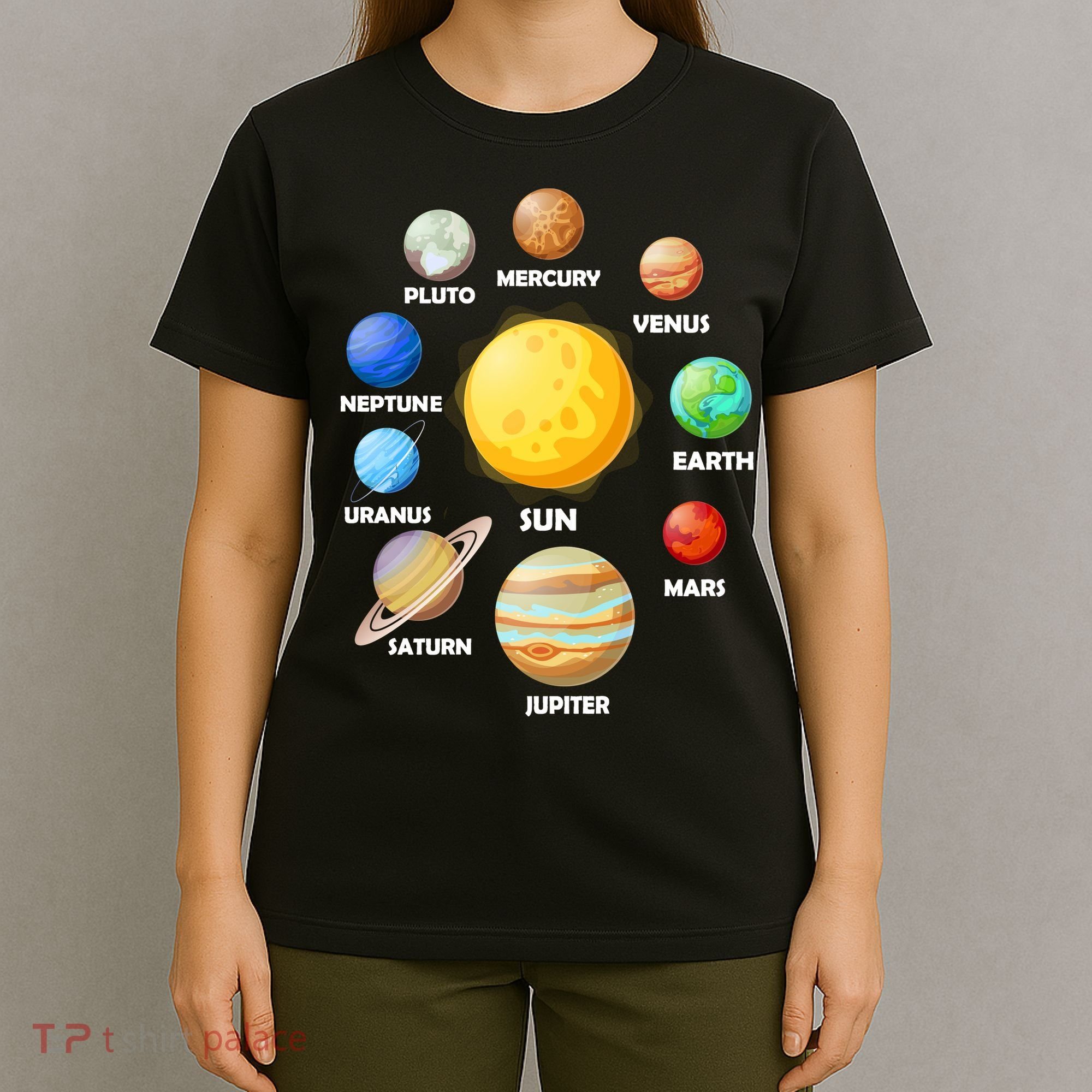 Solar System Planets Sun Mars T-Shirt