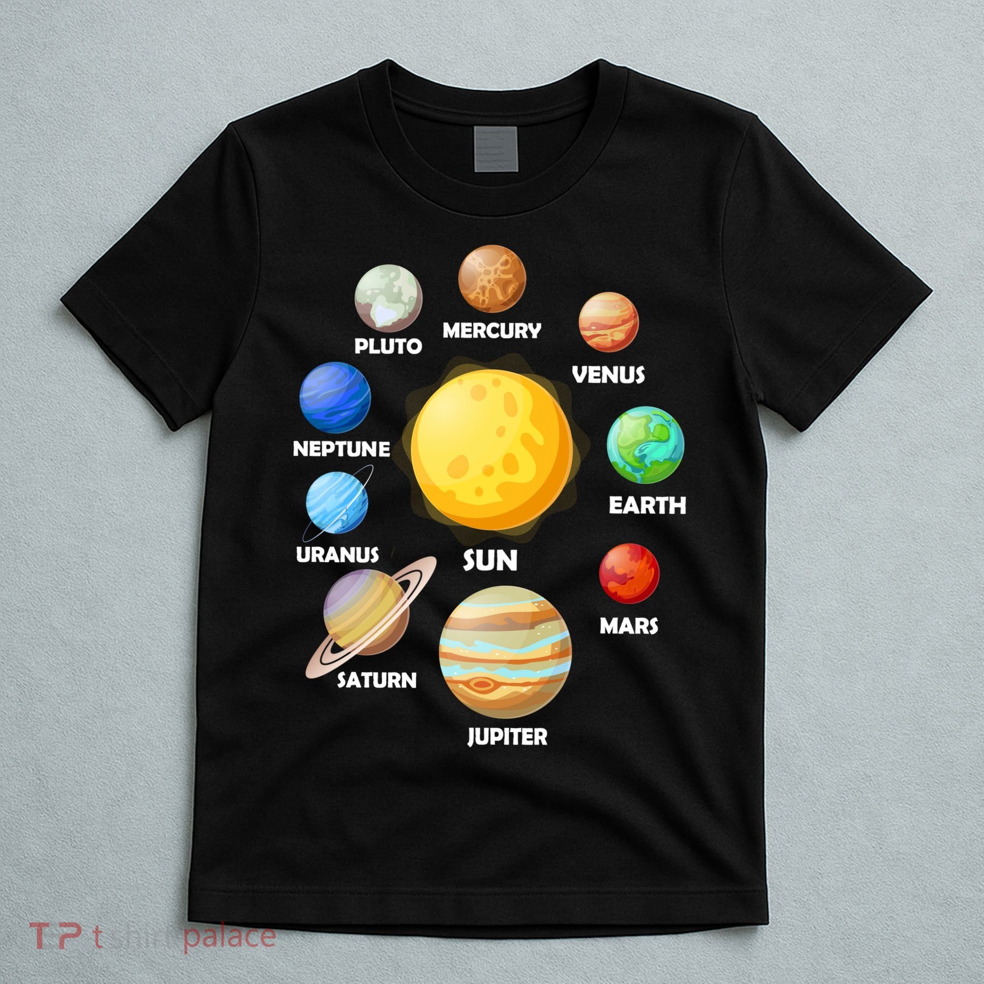 Solar System Planets Sun Mars T-Shirt