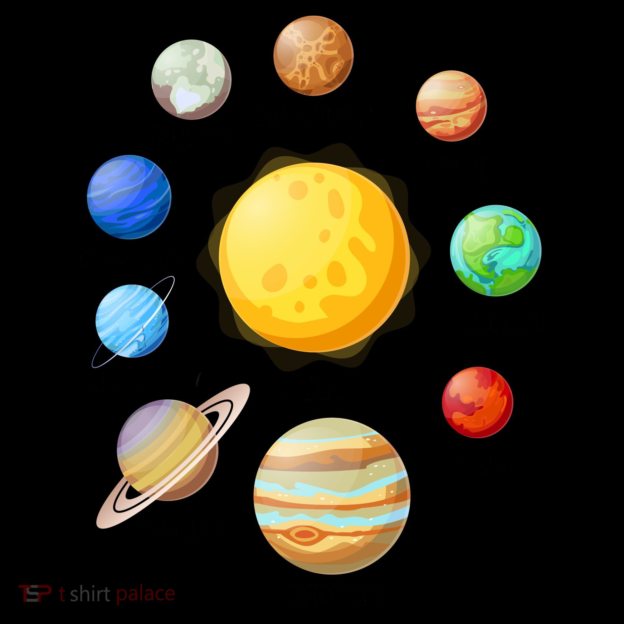 Solar System Planets Sun Mars Coffee Mug
