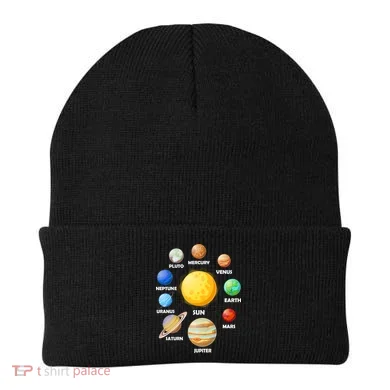 Solar System Planets Sun Mars Beanie