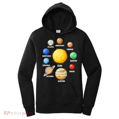 Solar System Planets Sun Mars Women's Hoodie