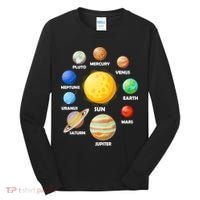 Solar System Planets Sun Mars Tall Long Sleeve Shirt thumb 0