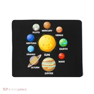 Solar System Planets Sun Mars Mousepad