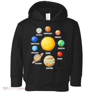 Solar System Planets Sun Mars Toddler Hoodie