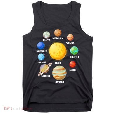 Solar System Planets Sun Mars Tank Top