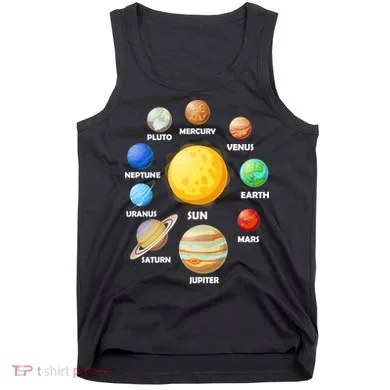 Solar System Planets Sun Mars Tank Top