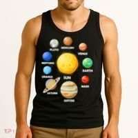 Solar System Planets Sun Mars Tank Top thumb 3