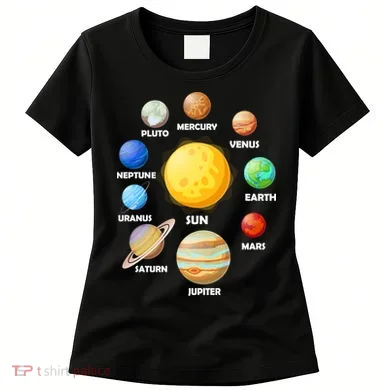 Solar System Planets Sun Mars Women's T-Shirt