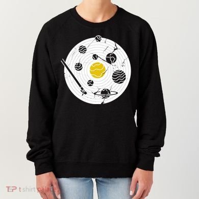Solar System Vinyl Record Women's Sweatshirt