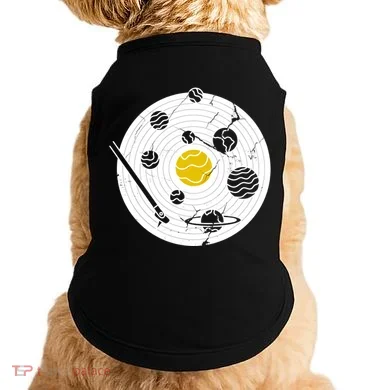 Solar System Vinyl Record Doggie Tank
