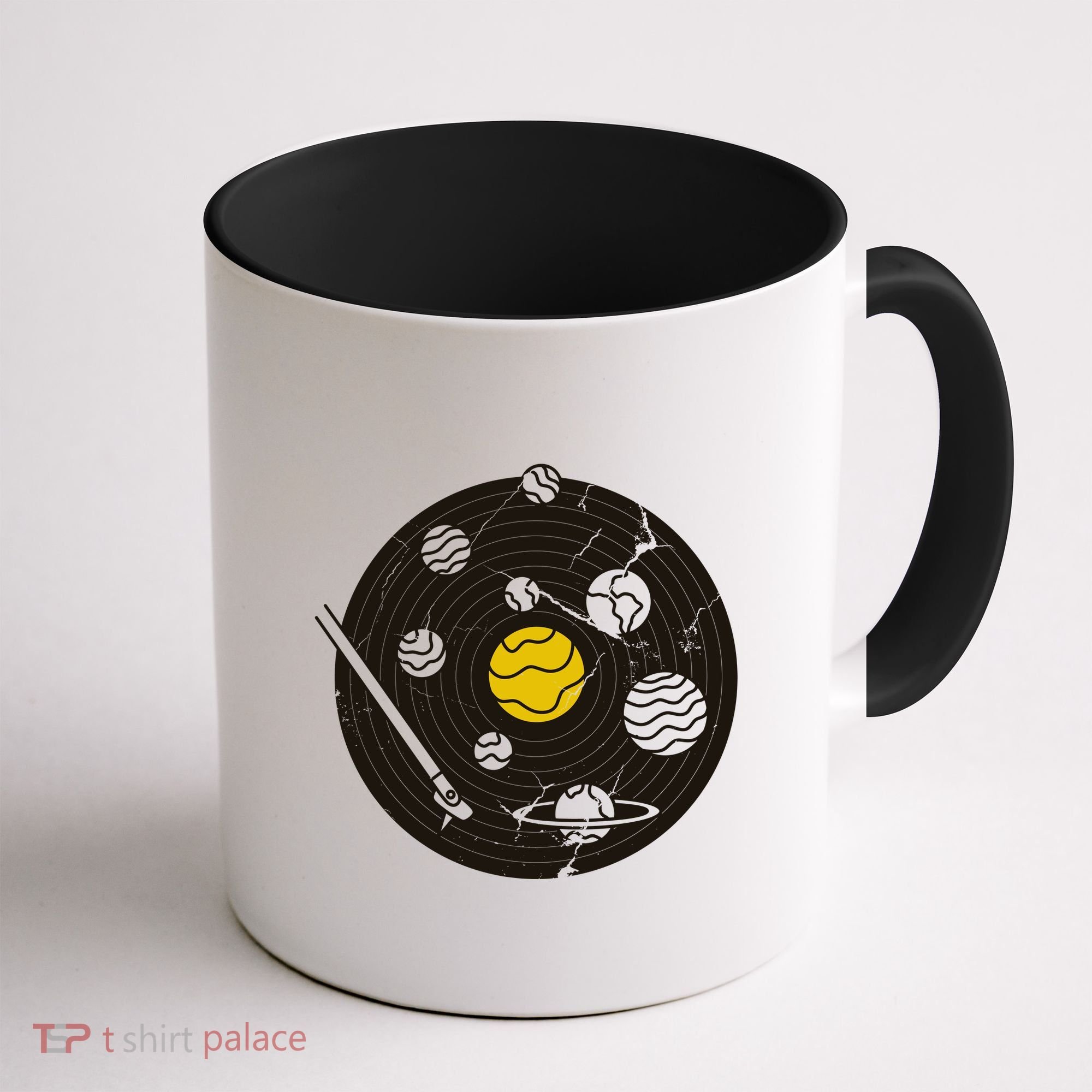Solar System Vinyl Record Coffee Mug