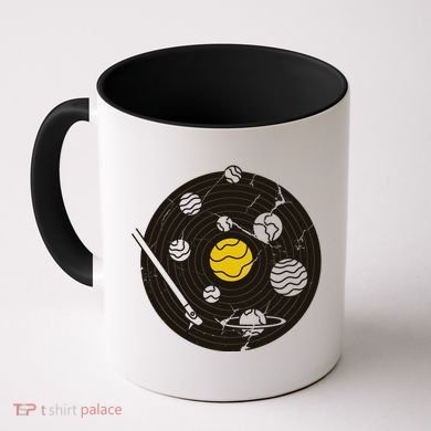 Solar System Vinyl Record Coffee Mug