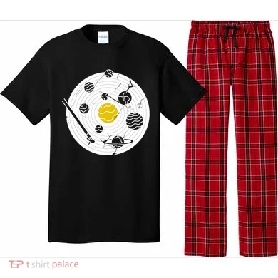 Solar System Vinyl Record Pajama Set