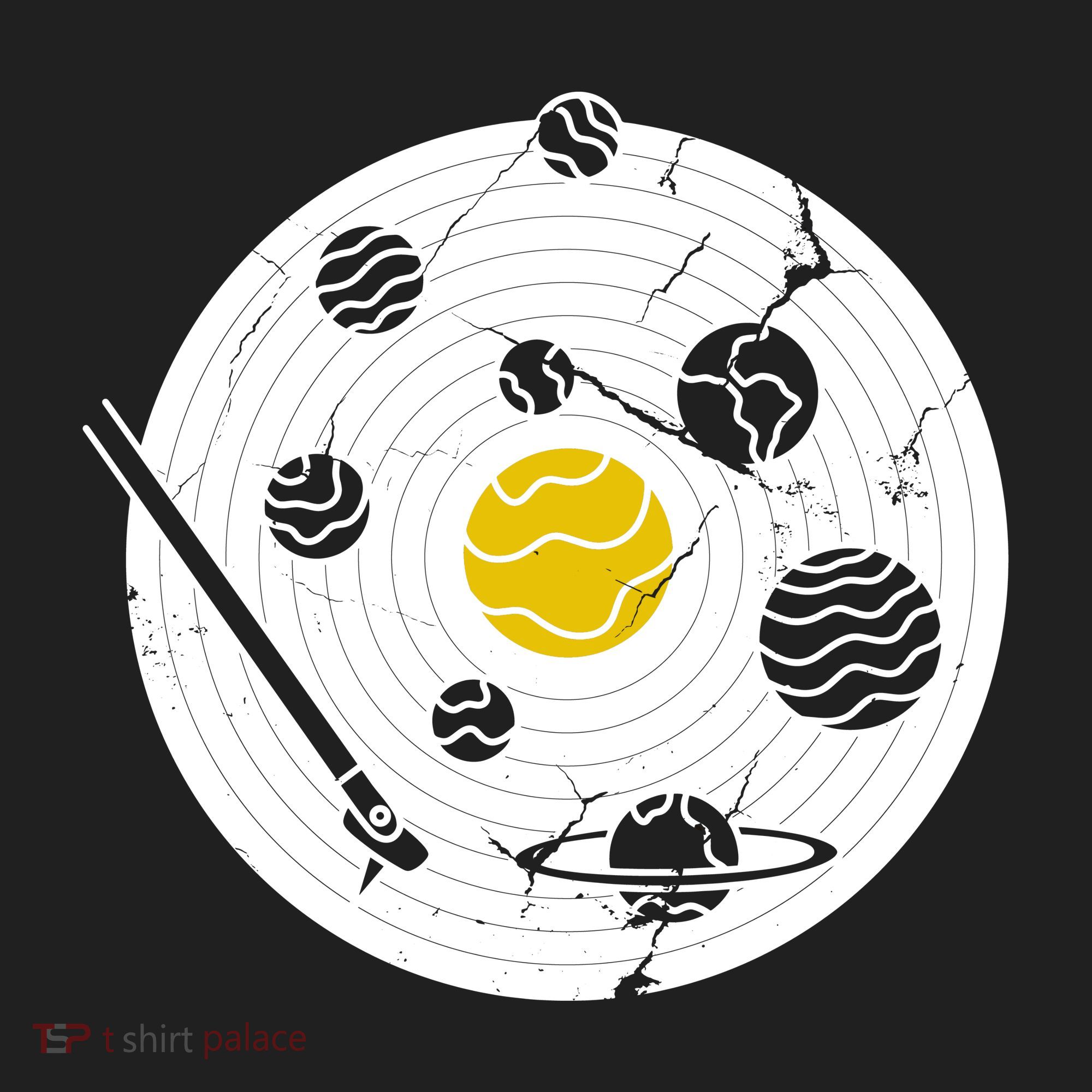 Solar System Vinyl Record Tumbler