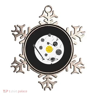 Solar System Vinyl Record Ornament
