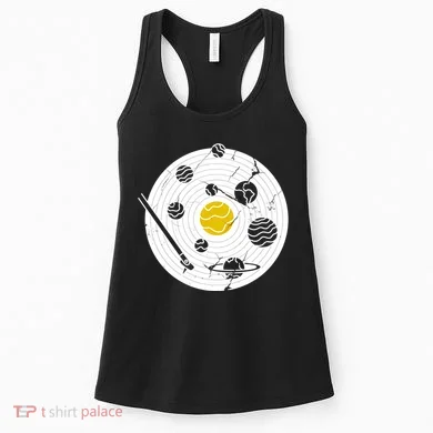Solar System Vinyl Record Women's Tank Top