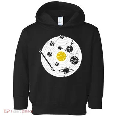Solar System Vinyl Record Toddler Hoodie