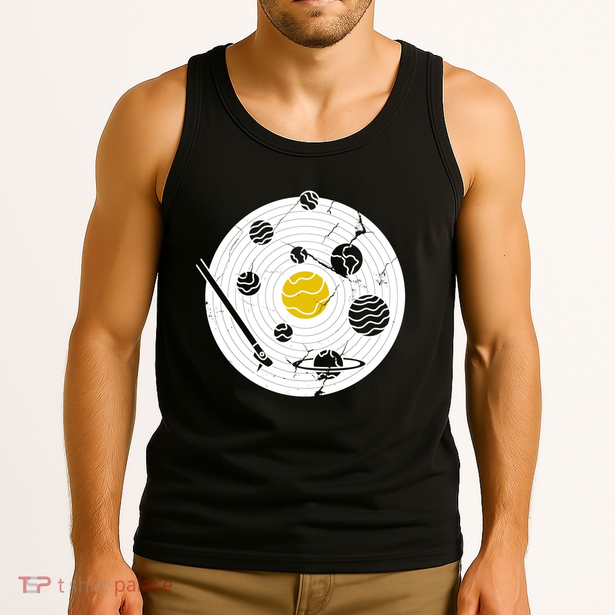 Solar System Vinyl Record Tank Top