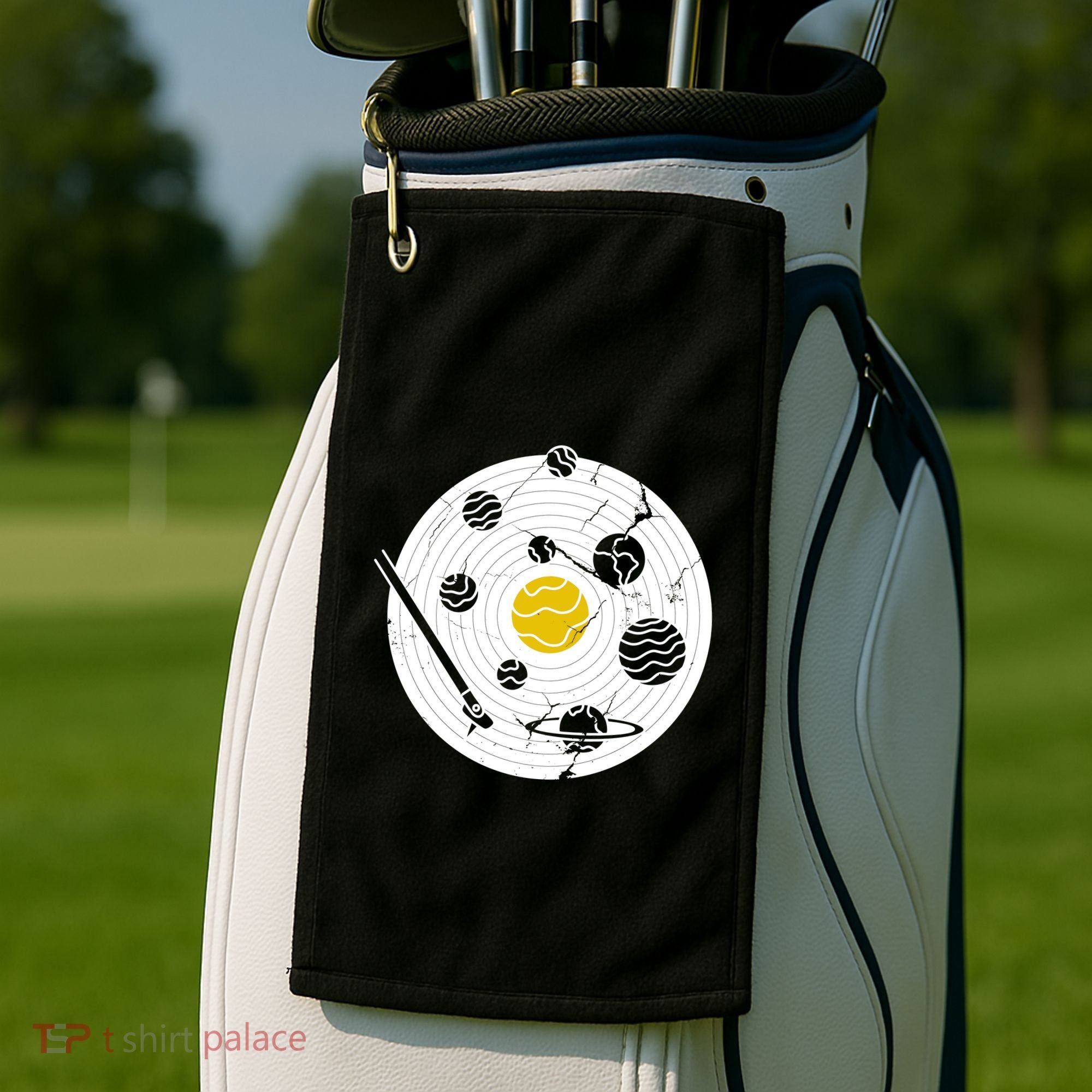 Solar System Vinyl Record Golf Towel