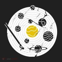Solar System Vinyl Record Golf Towel thumb 3