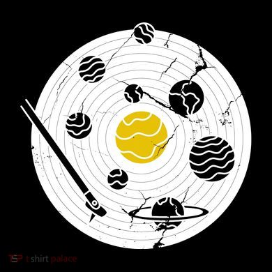 Solar System Vinyl Record Toddler T-Shirt