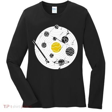 Solar System Vinyl Record Women's Long Sleeve Shirt