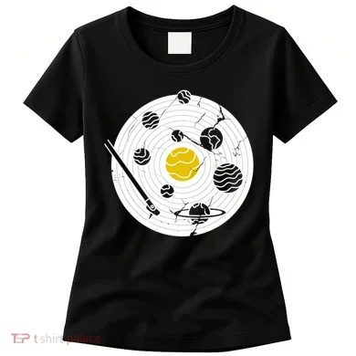 Solar System Vinyl Record Women's T-Shirt