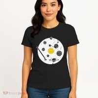 Solar System Vinyl Record Women's T-Shirt thumb 4