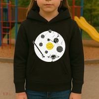 Solar System Vinyl Record Kids Hoodie thumb 3