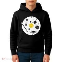 Solar System Vinyl Record Kids Hoodie thumb 4