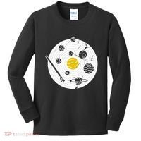 Solar System Vinyl Record Kids Long Sleeve Shirt thumb 0