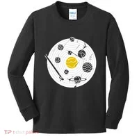 Solar System Vinyl Record Kids Long Sleeve Shirt thumb 0