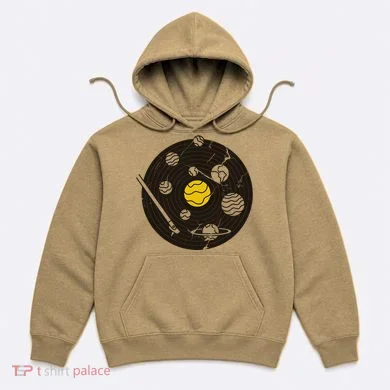 Solar System Vinyl Record Hoodie