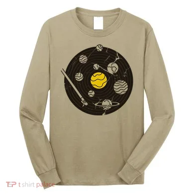 Solar System Vinyl Record Long Sleeve Shirt
