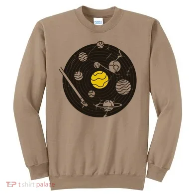 Solar System Vinyl Record Sweatshirt