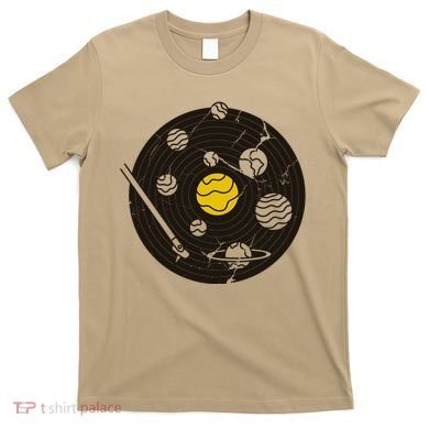 Solar System Vinyl Record T-Shirt
