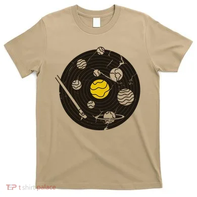 Solar System Vinyl Record T-Shirt