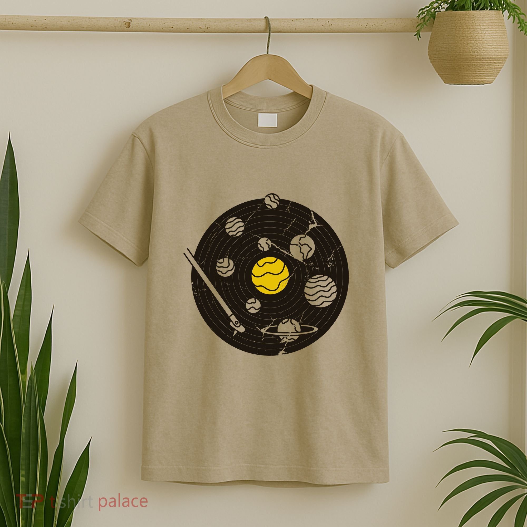 Solar System Vinyl Record T-Shirt