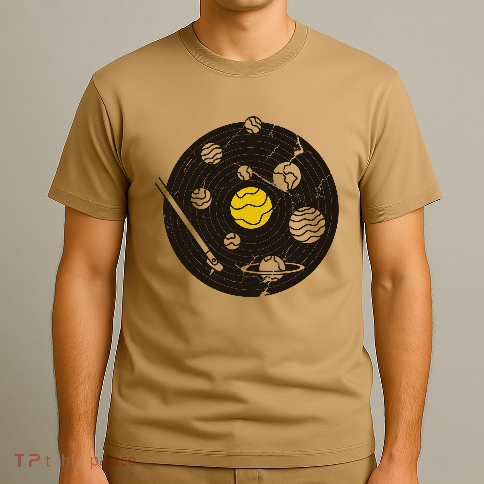 Solar System Vinyl Record T-Shirt