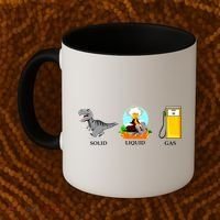 Solid Liquid Gas Dinosaur Coffee Mug thumb 2